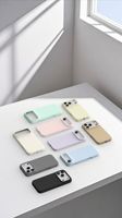 Coque de téléphone antichoc en silicone liquide véritable pour iPhone 11 17 Pro Max avec doublure magnétique N52 2700GS