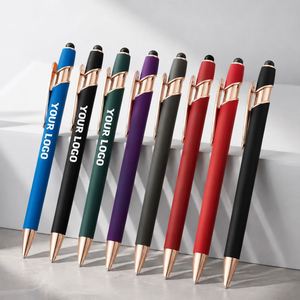 Business Stylus Engraved Personalized Gift Promotional Custom Metal Ballpoint <b>Pen</b> Ball Point with Custom Logo <b>Pens</b> Custom - Product Image 1
