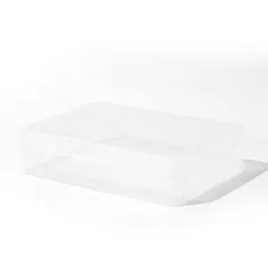 Косметическая хлопковая коробка для хранения, прозрачная пластиковая упаковочная коробка из полипропилена