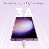 Kouvolsen 3a Charge rapide chargeur de charge rapide câble de données Micro Usb cordon d'alimentation pour Consoles de casque de téléphone Android
