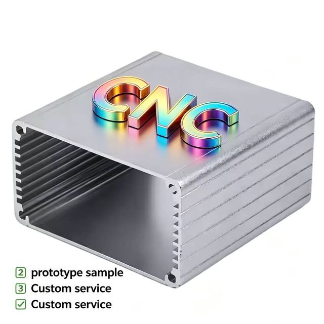 Custom Stainless Steel & Aluminum LED Light Housing Power Driver CNC Machined Extrusion Enclosure