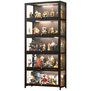 Meuble de <span class=keywords><strong>rangement</strong></span> multifonctionnel en bambou pour figurines et jouets, armoire à quatre niveaux pour salon et usage domestique - Product Image 1