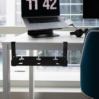 Support de rangement sous le bureau, organisateur de câbles en acier, cache-câbles sous le bureau