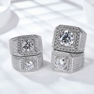 High On Demand Jewelry Moissanite Diamond <b>Ring</b> for <b>Men</b> with Exceptional Brilliance and Lasting Shine Available At Good Price - Product Image 4