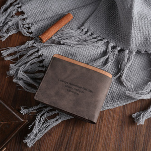 <span class=keywords><strong>Portefeuille</strong></span> en cuir PU personnalisé avec photo et lettrage, faible MOQ, cadeau de la Fête <span class=keywords><strong>des</strong></span> Pères en gros - Product Image 2