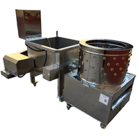 Nouvelle éplucheuse à volaille commerciale pour l'épilation des poulets et des canards, capacité de 8 à 12 poulets/fois pour l'abattage de l'élevage
