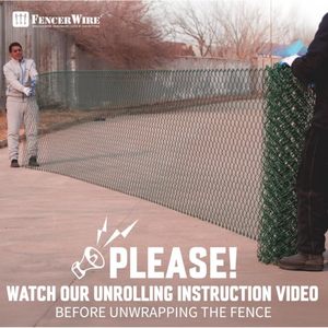 Fencer <b>Wire</b> Chain Link <b>Mesh</b> 2-3/8 Inch Diamond Black Vinyl Coated Galvanized Steel Fence Fabric for Outdoor Use - Product Image 2