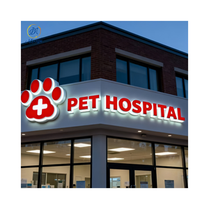 Letras de Canal LED 3D Personalizadas, Acrílico, Acero Inoxidable, Iluminadas, Letrero Frontal para Tienda, Decoración para Restaurante/Pizzería al Aire Libre - Product Image 3