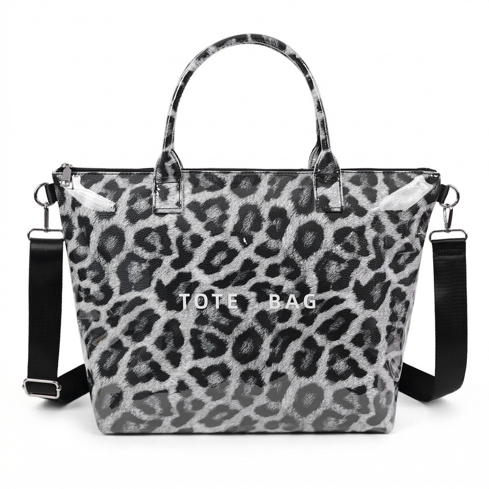 Estampado de leopardo negro