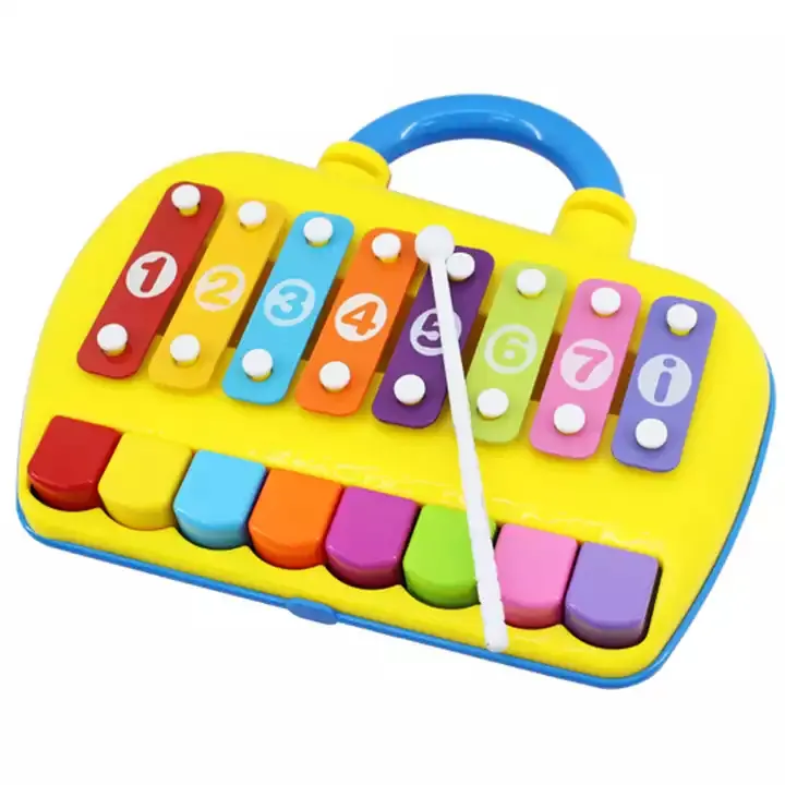 Professional Music Keyboard 2 In 1 Abacus Hand Knocks On The Kids Toy Piano