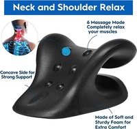Dispositif de Traction cervicale relaxant pour le cou et les épaules 2022 pour TMJ soulagement de la douleur oreiller de chiropratique en PU extenseur de cou