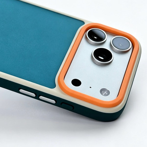 Custodia per telefono di lusso con bottoni metallici indipendenti, grezza, a tre <span class=keywords><strong>colori</strong></span> contrastanti, con scanalature, per <span class=keywords><strong>iPhone</strong></span> 17 16 15 14 - Product Image 4