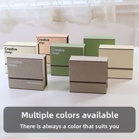 Boîte à bijoux pliante personnalisée avec logo, support pour boucles d'oreilles, boîte de présentation de bijoux en deux parties avec gaufrage