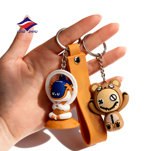 Longzhiyu 20 Years Custom Cartoon Silicone Keyrings Factory Custom Logo 3d Rubber Key Chain <strong>Anime</strong> Pvc Promotional <strong>Keychain</strong> - Product Image 1