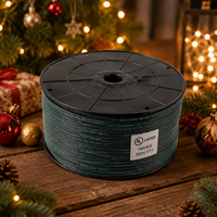 Câble électrique en cuivre SPT-1 18AWG de 305 m pour bobines de guirlandes lumineuses extérieures