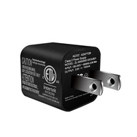 Adaptador de Corriente USB PD de 5W, 5V1A, Carcasa Transparente, Enchufe Estadounidense, Protección Contra Sobrecorriente OLP, Cargador de Bajo Voltaje