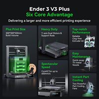 Pour imprimante 3D Ender 3 V3 Plus, utilisation domestique, CoreXZ, 600 mm/s, extrudeur à entraînement direct à haute vitesse, nivellement automatique, filament plastique