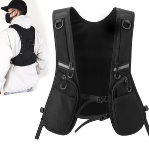 Hip-hop Streetwear Shapewear for Men Function <b>Storage</b> Backpack Nylon Pockets Fashion Waterproof Tactical Vest <b>Chest</b> Packs - Product Image 3