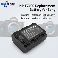 Batterie rechargeable Li-Polymère haute capacité NP-FZ100 pour appareils photo ILCE-7M3, ILCE-1, ZV-E10II, RX10V – En stock