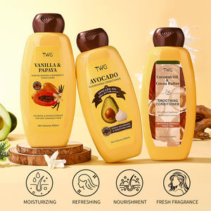 مجموعة العناية بالشعر من تي دبليو جي: شامبو وبلسم بالأفوكادو والفانيليا وزيت جوز الهند وزبدة الكاكاو لإصلاح الشعر ومكافحة القشرة - Product Image 4