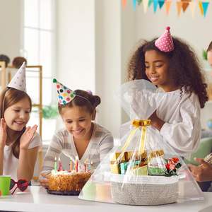 <span class=keywords><strong>Panier</strong></span> cadeau vide de Pâques parfait petite étagère ovale organisateur paniers de rangement en corde de coton pour chambre d'enfant avec décor à <span class=keywords><strong>pompon</strong></span> - Product Image 3