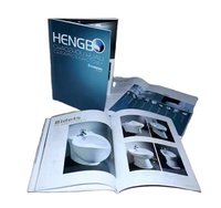 Services d'impression offset pour la conception graphique de catalogues, livres, affiches, emballages, livrets et brochures avec papier couché et carton