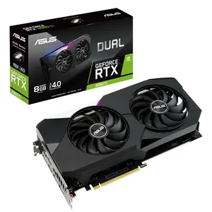 การ์ดจอ GPU A-Sus RTX 3060 Ti Dual 8GB DDR6,การ์ดจอ N-Vidia RTX 3060ti สำหรับเล่นเกมพร้อมกล่องของแท้