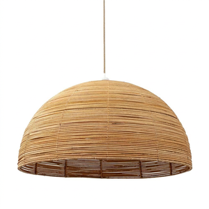 Style chinois bambou Art rétro sud-est asiatique abat-jour lustre pastorale nouvelle taille moyenne pour Restaurant B & B chambre balcon - Product Image 1