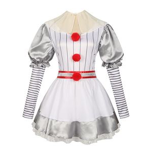 Disfraz de payaso de <span class=keywords><strong>Halloween</strong></span> para mujer, traje para actuación en escenario, conjunto de juego de rol con múltiples tallas, foto real - Product Image 5