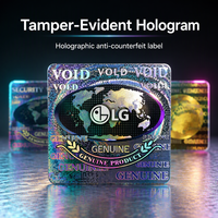 Étiquette holographique de sécurité anti-effraction, autocollant holographique personnalisé avec impression de logo, autocollant de scellage pour boîte d'emballage