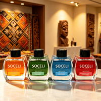 Diffuseur de parfum puissant 120 ml, aromathérapie, parfum d'ambiance pour la maison et la salle de bain, flacon en verre, fournisseur OEM Chine SOCELI