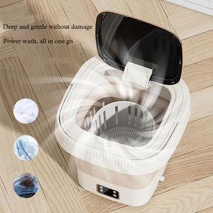 Calzini di biancheria intima 9L completamente automatico elettrico pieghevole lavabiancheria portatile Mini pieghevole lavatrice con Spin Dry - Product Image 6