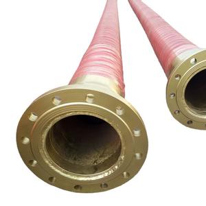 Tuyau en caoutchouc à bride de grand diamètre, tuyau de drainage et d'aspiration enterré en acier pour le déchargement de sable minier - Product Image 2