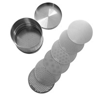 Tamis à diamants Gemtrue 75 plaques, diamètre 80 mm, en acier inoxydable, entièrement étanche, outil de tri précis pour bijoutiers et laboratoires de gemmes