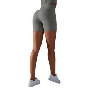 กางเกงขาสั้นออกกำลังกายเอวสูงสำหรับผู้หญิง ระบายอากาศได้ดี เอวยางยืด ไร้ตะเข็บ ผลิตจากไนลอนผสมสแปนเด็กซ์ ลายจุด ยกกระชับสะโพก เหมาะสำหรับฟิตเนส โยคะ และกีฬา น้ำหนัก 400 กรัม - Product Image 4