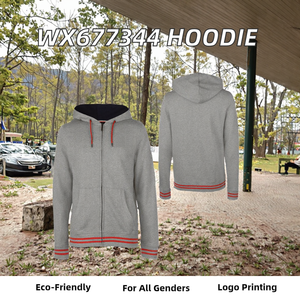 WX677344 Loose Woven Spring Eco-Friendly Fashion Hoodie Sweatshirt <b>Extra</b> <b>Large</b> Custom Logo <b>Print</b> Unisex Plain Color for Men - Product Image 2