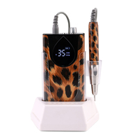 Modèle personnalisé 35000 tr/min moteur électronique sans balais perceuse à ongles portable avec affichage HD pour salon d'art des ongles