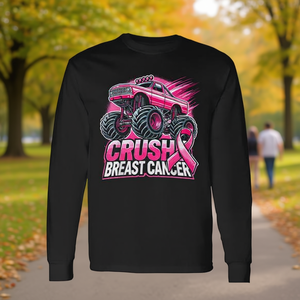 Camiseta de manga larga Monster Truck Pink Breast Cancer Awareness - Product Image 3