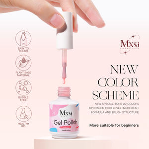 Ensemble de vernis à ongles en gel français rouge pailleté 15 ml, marque privée, végan, non toxique, semi-permanent, vernis en gel UV personnalisé, <span class=keywords><strong>manucure</strong></span> - Product Image 5