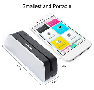 Msrx6 <span class=keywords><strong>MSR</strong></span> USB Swipe magstripe Đầu đọc thẻ tín dụng Nhà Văn mã hóa 3 bài hát tương thích với Windows Mac cài đặt bên ngoài - Product Image 2