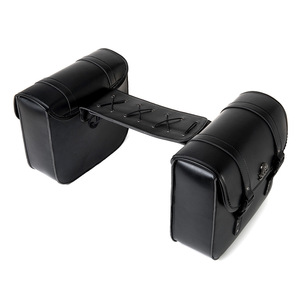 กระเป๋าข้างรถมอเตอร์ไซค์แนวพังค์กันน้ำได้กระเป๋าทรงอานม้าดัดแปลงพร้อมเครื่องมือหนังและอลูมิเนียมกระเป๋าข้างสำหรับมอเตอร์ไซด์ - Product Image 4