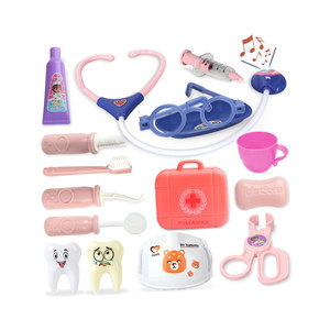 Nouveau kit de jeu de simulation de dentiste médical enfants docteur jouets et jeux préscolaires comprend une boîte à médicaments pour filles et garçons - Product Image 1