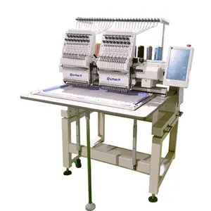 Hinzufügen von schnur perlen pailletten geräte digitales monogramm 2 köpfe multi-nadel 12 15 farben computergesteuerte stickmaschine - Product Image 1