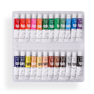 Ensemble de <span class=keywords><strong>peinture</strong></span> <span class=keywords><strong>acrylique</strong></span> 24 couleurs 12ml de haute qualité <span class=keywords><strong>avec</strong></span> pinceau, palette incluse pour <span class=keywords><strong>peinture</strong></span> sur <span class=keywords><strong>verre</strong></span> et toile - Product Image 4
