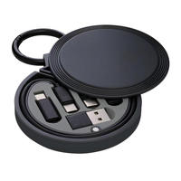 Kit de câble de charge rapide 6 en 1, boîte de rangement magnétique, étui en PVC, cordon de transfert de données pour téléphone portable et ordinateur