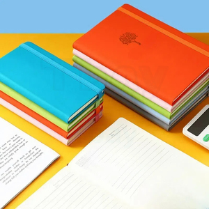 Classico logo personalizzato A5 B6 pelle PU copertina rigida quaderno diario per fare lista - Product Image 3