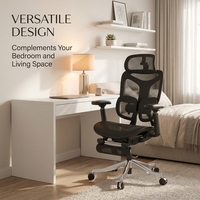 Chaise de gaming AOR en nylon respirant avec support dynamique, coussin lombaire, commande filaire, châssis en alliage d'aluminium, vente en gros d'usine
