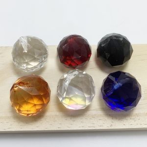 40mm K9 면 처리 된 프리즘 크리스탈 볼 무지개 펜던트 메이커 샹들리에 핑크 투명 보라색 노란색 녹색 골동품 블루 스타일 - Product Image 4