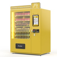 Distributeur automatique intelligent de boissons et de snacks en métal, fonction SDK pour magasins, certifié CE, capacité de 200-300 pièces, écran tactile LCD