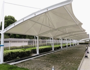 Nhà Máy Bán Buôn Giá Đồ Nội Thất Nhà Pergola Mái Hiên Nhà Để Xe Mái Kim Loại Carport Ngoài Trời Không Thấm Nước Xe Kiến Trúc Màng - Product Image 4